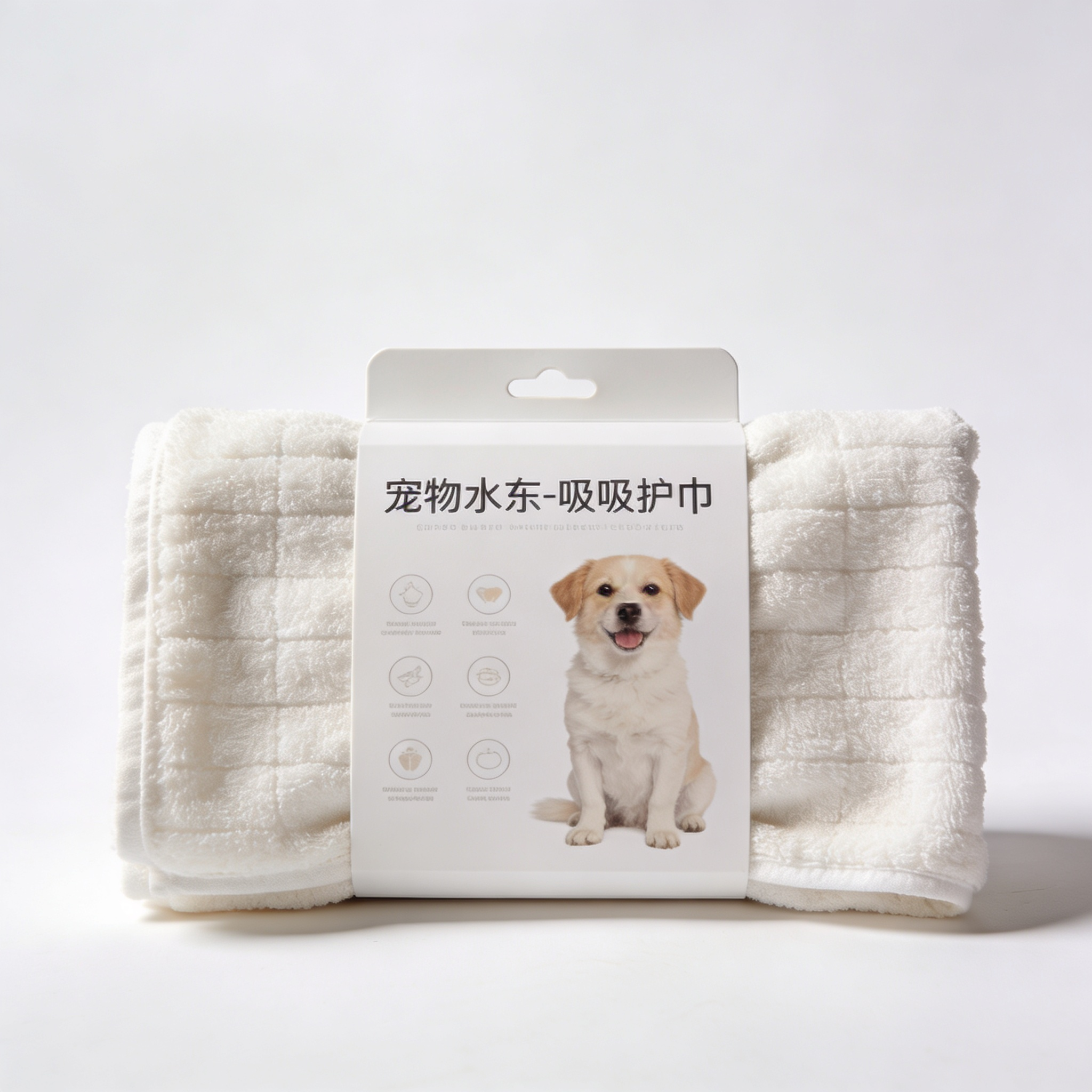 Matopet Hundehandtuch extra saugfähig, Badetuch zum trocknen von Hunden und Katzen, Mikrofaser Hundehandtuch Chenille mit Handtaschen
